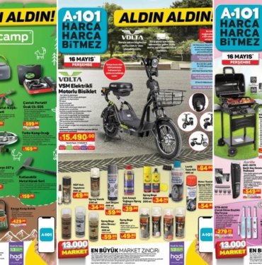 A101’e Elektrikli Motorlu Bisiklet Geliyor! 16 Mayıs 2024 A101 Aldın Aldın Kataloğu
