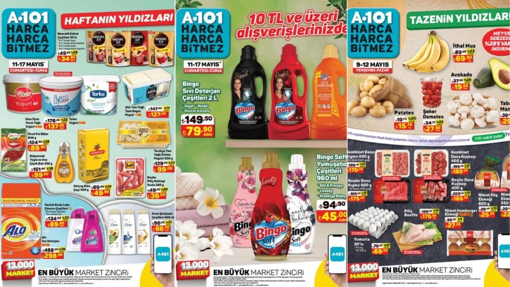 11 – 17 Mayıs 2024 A101 Haftanın Yıldızları Kataloğu