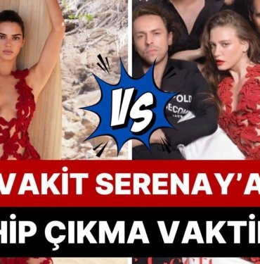 Kolaysa Karar Verin: Kırmızı Dantelli Elbiseyi Serenay Sarıkaya mı Daha İyi Taşımış Kendall Jenner mı?