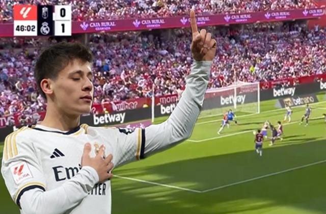 Arda Güler, Real Madrid formasıyla gol atmayı hobi edindi! Milli oyuncu bu hafta da müthiş bir gole imza attı…