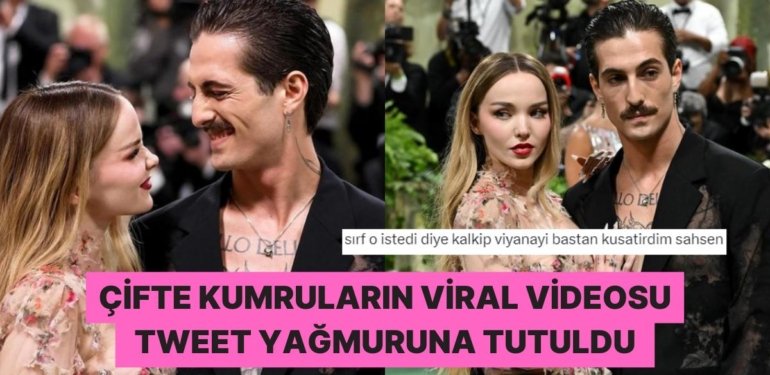 Dove Cameron ile Maneskin Grubunun Solisti Damiano Verdikleri Aşk Dolu Pozlar ile X’te Gündem Oldu