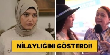 Yine Nilaylık Yaptı! Feyza Civelek Rol Arkadaşı Sibel Taşçıoğlu’nun Röportajını Bölüp Durdu!