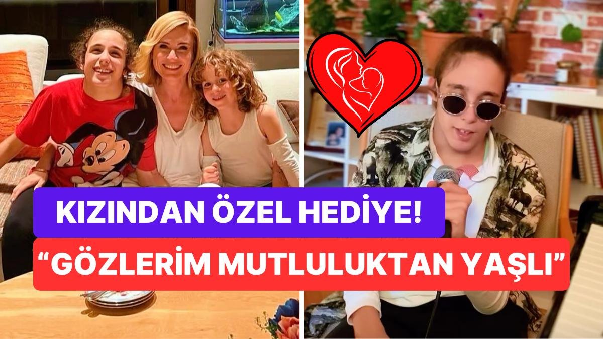 Ceyda Düvenci, Kızı Melisa’nın Anneler Günü Hediyesi Olarak Söylediği Şarkıyla Herkesi Duygulandırdı