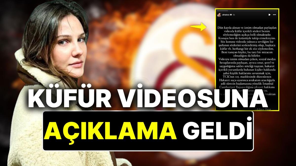 Alina Boz’dan Galatasaray Taraftarını Sinirlendiren Küfürlü Videoya İlk Açıklama Geldi