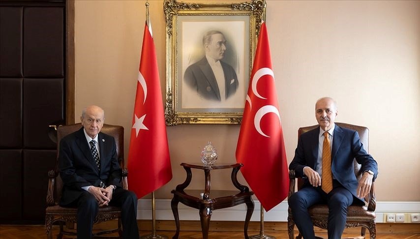 Kurtulmuş’tan Bahçeli’ye yeni anayasa ziyareti