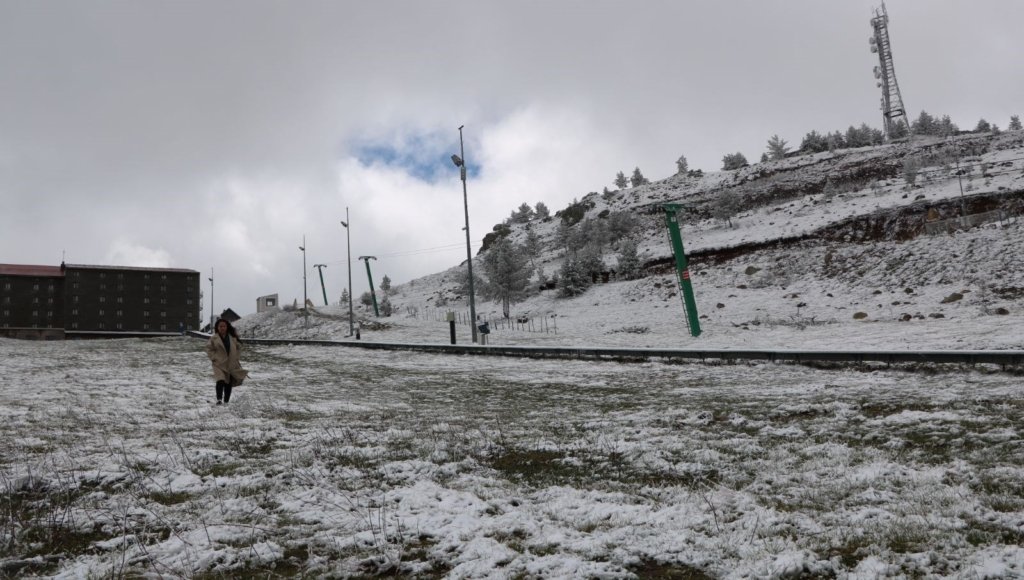 Kartalkaya’da mayıs ayında kar