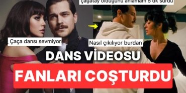 Selin Şekerci ve Çağatay Ulusoy Yeşilçam Dizisi İçin Dans Ettikleri Anı Paylaşınca Yer Yerinden Oynadı