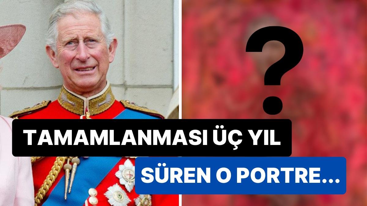 Tahta Çıktığından Beri İlk Defa Resmi Portresi Yapılan Kırmızılar İçindeki Kral Charles’a Yorumlar Gecikmedi