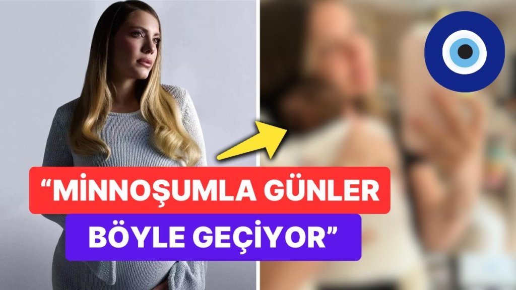 İlk Anne-Kız Pozu: Çiçeği Burnunda Anne Eda Ece Bebeği Mina İpek’le Paylaşım Yaptı