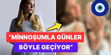 İlk Anne-Kız Pozu: Çiçeği Burnunda Anne Eda Ece Bebeği Mina İpek’le Paylaşım Yaptı