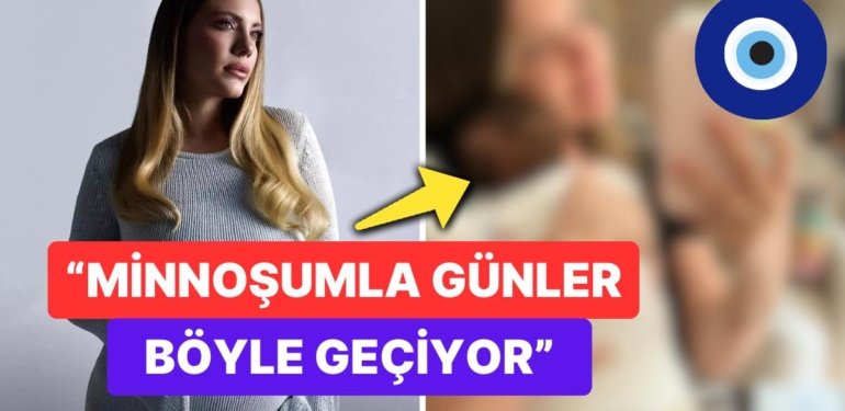 İlk Anne-Kız Pozu: Çiçeği Burnunda Anne Eda Ece Bebeği Mina İpek’le Paylaşım Yaptı