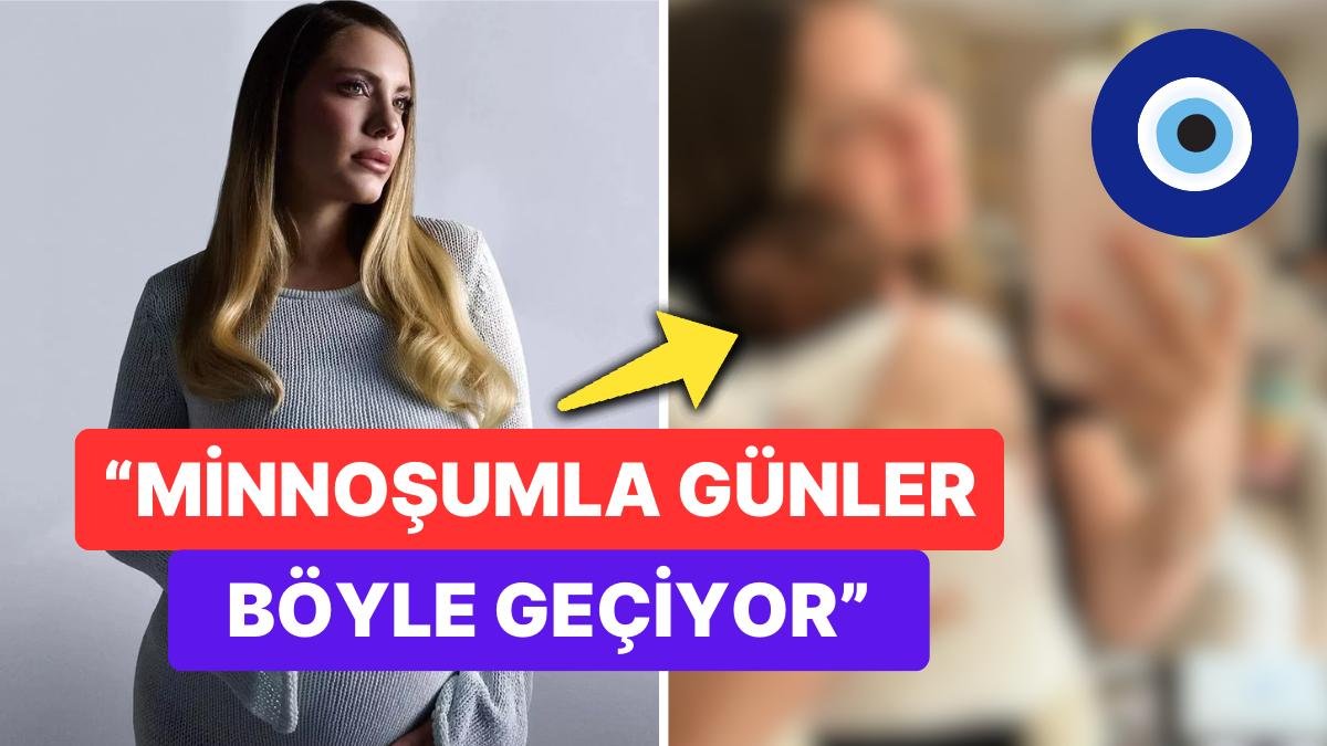 İlk Anne-Kız Pozu: Çiçeği Burnunda Anne Eda Ece Bebeği Mina İpek’le Paylaşım Yaptı