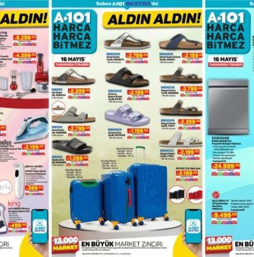 A101’e Skechers Ayakkabılar ve Iphone 14 Geliyor! 16 Mayıs 2024 A101 İnternete Özel Aldın Aldın Kataloğu
