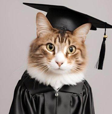 ABD’de bir kediye onursal diploma verildi