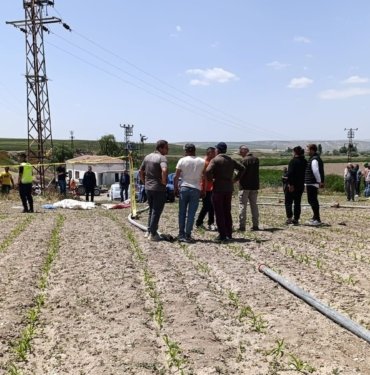 Elektrik akımına kapılan çiftçiden acı haber