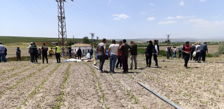 Elektrik akımına kapılan çiftçiden acı haber