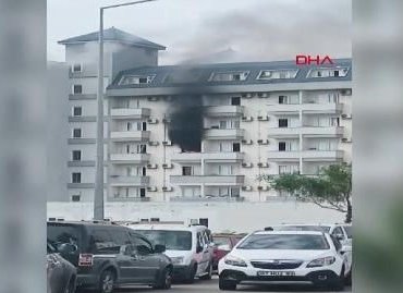Antalya’da otel lojmanında yangın