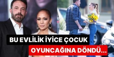 Bu İş Çocuk Oyuncağı mı? Ayrılık İddialardan Sonra Jennifer Lopez Ben Affleck’in Verdiği Çiçeklerle Yakalandı