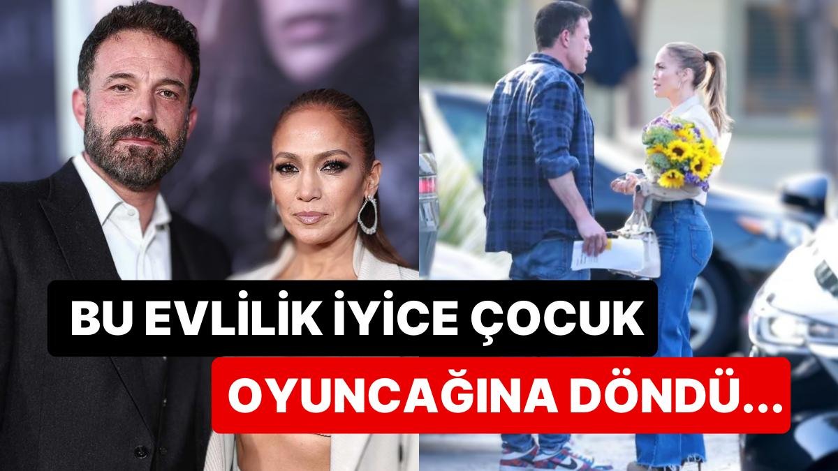 Bu İş Çocuk Oyuncağı mı? Ayrılık İddialardan Sonra Jennifer Lopez Ben Affleck’in Verdiği Çiçeklerle Yakalandı