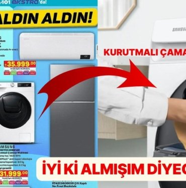 A101’de Satışa Sunulan Samsung Kurutmalı Çamaşır Makinesi Alınır mı? Özellikleri ve Yorumları