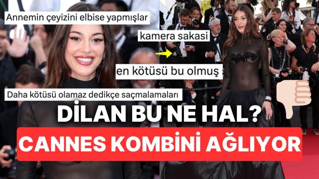 Dilan Çiçek Deniz’in Çeyiz Sandığından Fırlamış Cannes Kombini Gözlerimizi Kanattı