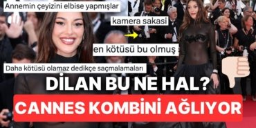 Dilan Çiçek Deniz’in Çeyiz Sandığından Fırlamış Cannes Kombini Gözlerimizi Kanattı
