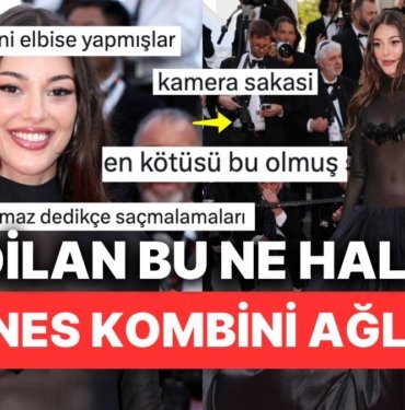 Dilan Çiçek Deniz’in Çeyiz Sandığından Fırlamış Cannes Kombini Gözlerimizi Kanattı