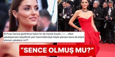 Cannes’ın Kırmızı Halısında Boy Gösteren Hande Erçel’in Hediye Paketinden Hallice Kombini Topa Tutuldu!