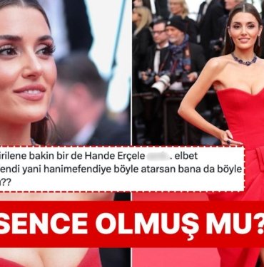 Cannes’ın Kırmızı Halısında Boy Gösteren Hande Erçel’in Hediye Paketinden Hallice Kombini Topa Tutuldu!
