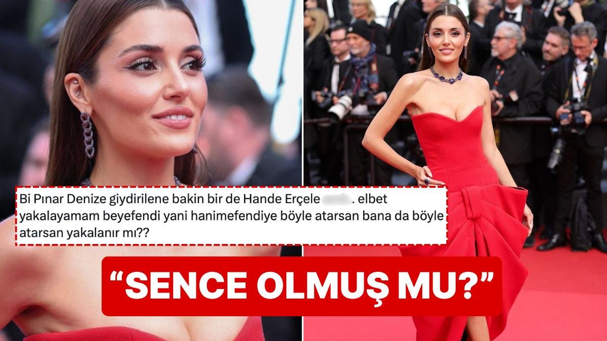 Cannes’ın Kırmızı Halısında Boy Gösteren Hande Erçel’in Hediye Paketinden Hallice Kombini Topa Tutuldu!