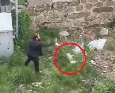 Kediyi ayağıyla ezip vahşice öldürdü