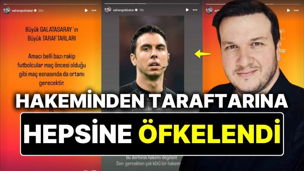 Şahan Gökbakar Galatasaray’a Üstüne Bir de Hakem Arda Kardeşler’e Demediğini Bırakmadı