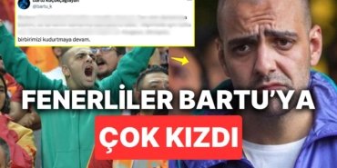 Galatasaraylı Bartu Küçükçağlayan Fenerbahçe Taraftarının Attığı Mesajları Görünce “Kudurtmaya Devam” Dedi