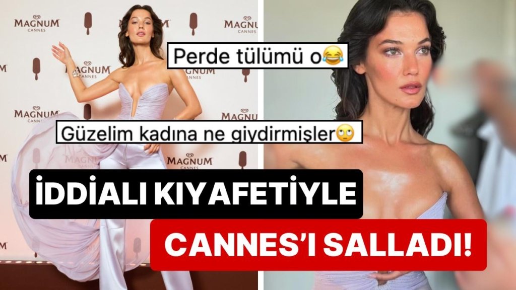 Cannes’da Boy Gösteren Pınar Deniz’in İddialı Yürüyüşü ve Tüllerden Oluşan Kıyafetine Yorumlar Gecikmedi