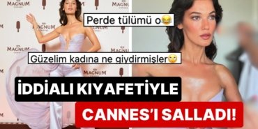 Cannes’da Boy Gösteren Pınar Deniz’in İddialı Yürüyüşü ve Tüllerden Oluşan Kıyafetine Yorumlar Gecikmedi