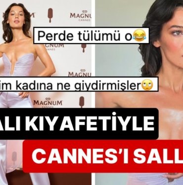 Cannes’da Boy Gösteren Pınar Deniz’in İddialı Yürüyüşü ve Tüllerden Oluşan Kıyafetine Yorumlar Gecikmedi