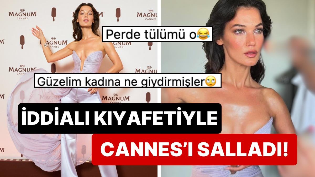 Cannes’da Boy Gösteren Pınar Deniz’in İddialı Yürüyüşü ve Tüllerden Oluşan Kıyafetine Yorumlar Gecikmedi